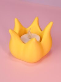 Teelicht Halter in Form einer Blume, 3D Design aus Makerworld von Elvenprints